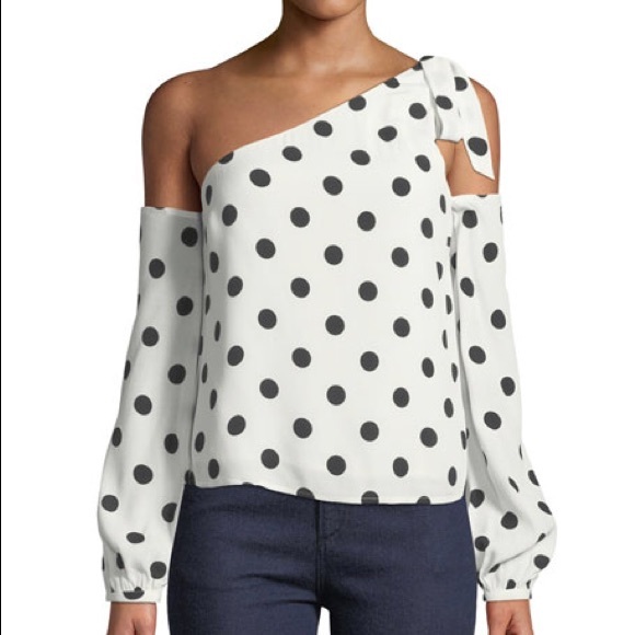 Lovers + Friends Tops - Lovers + Friends Polka Dot Blouse